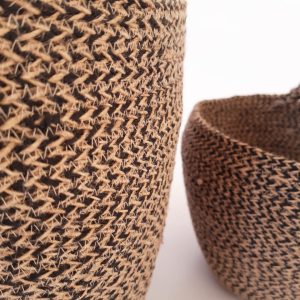 Brown Jute silk plant pot basket detailed