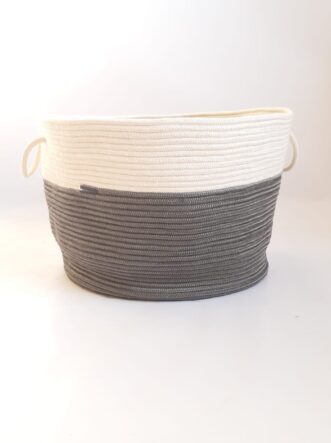 Large Storage Cone Cotton Silk Basket | TAYETs | Handmade Home Decore ...