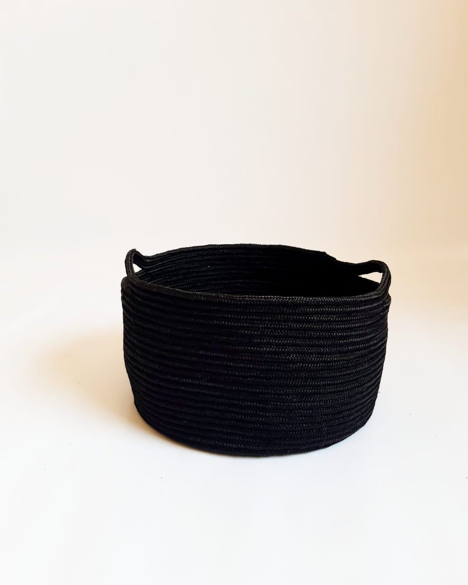 black silk basket