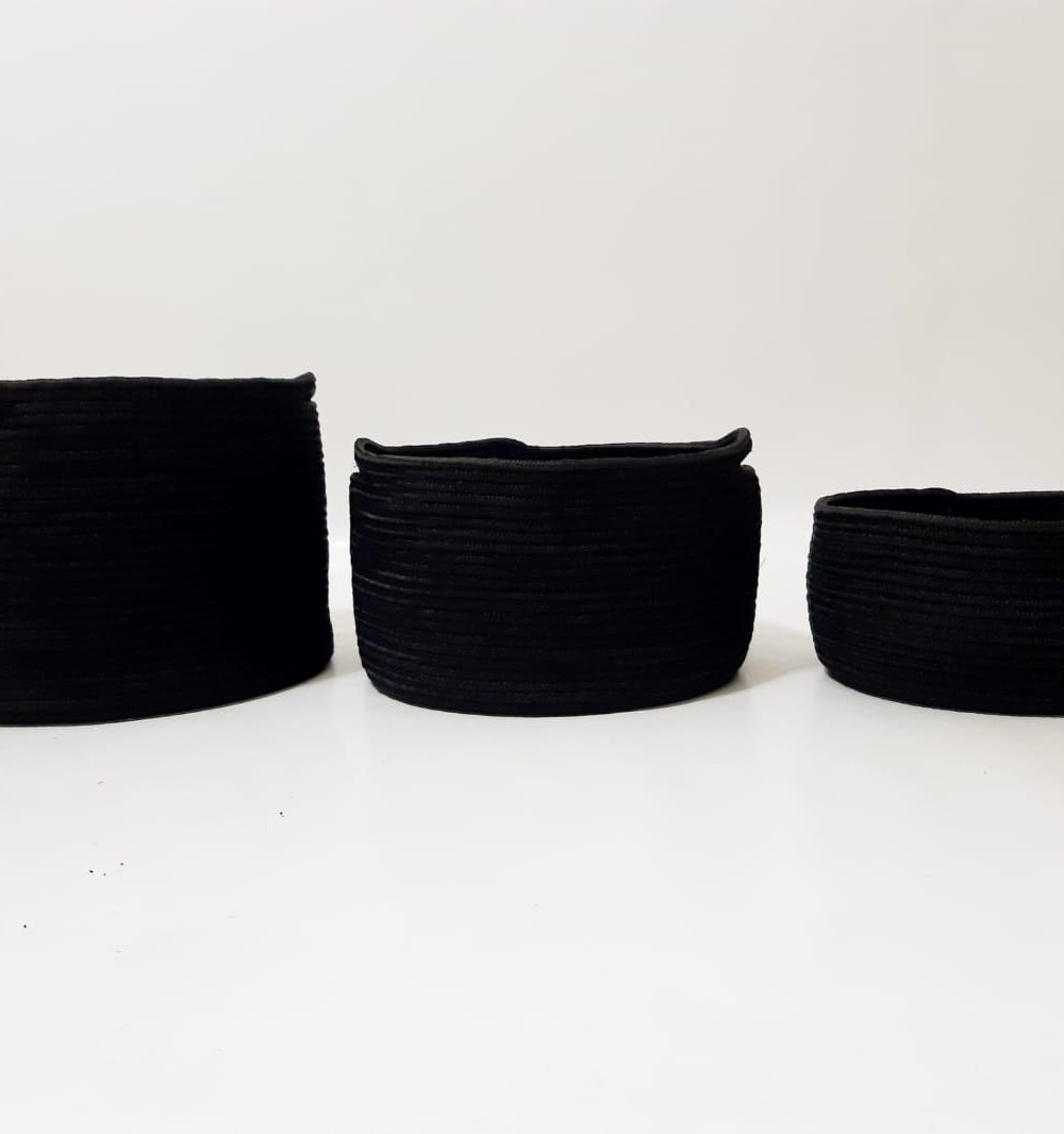 black silk baskets