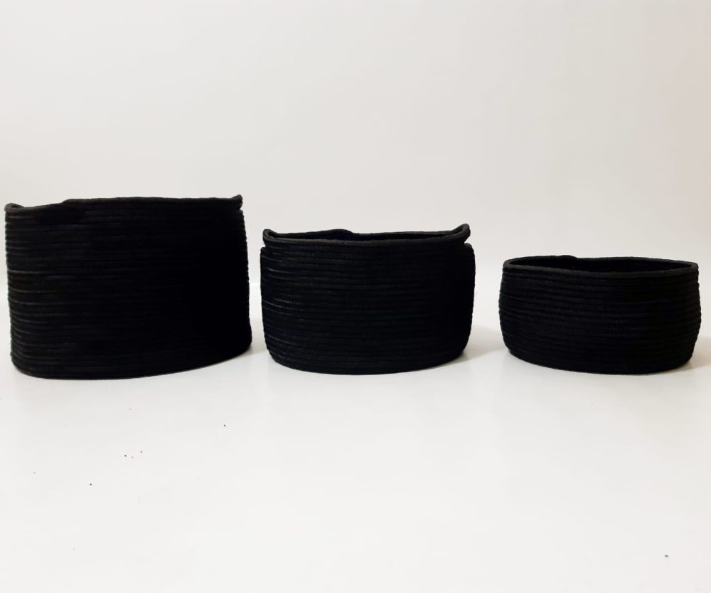 black silk baskets