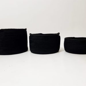 black silk baskets