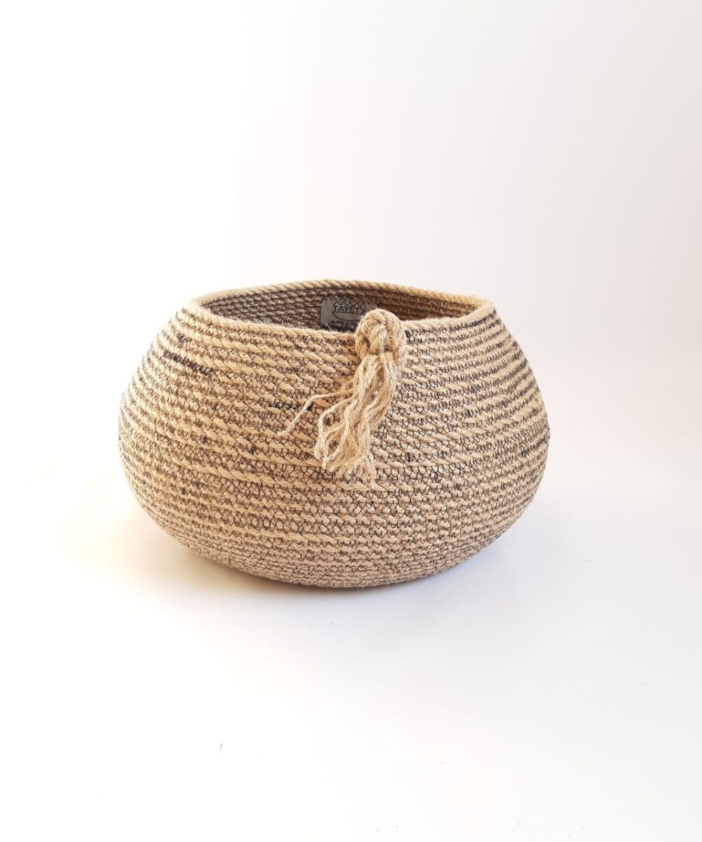 bowl jute basket