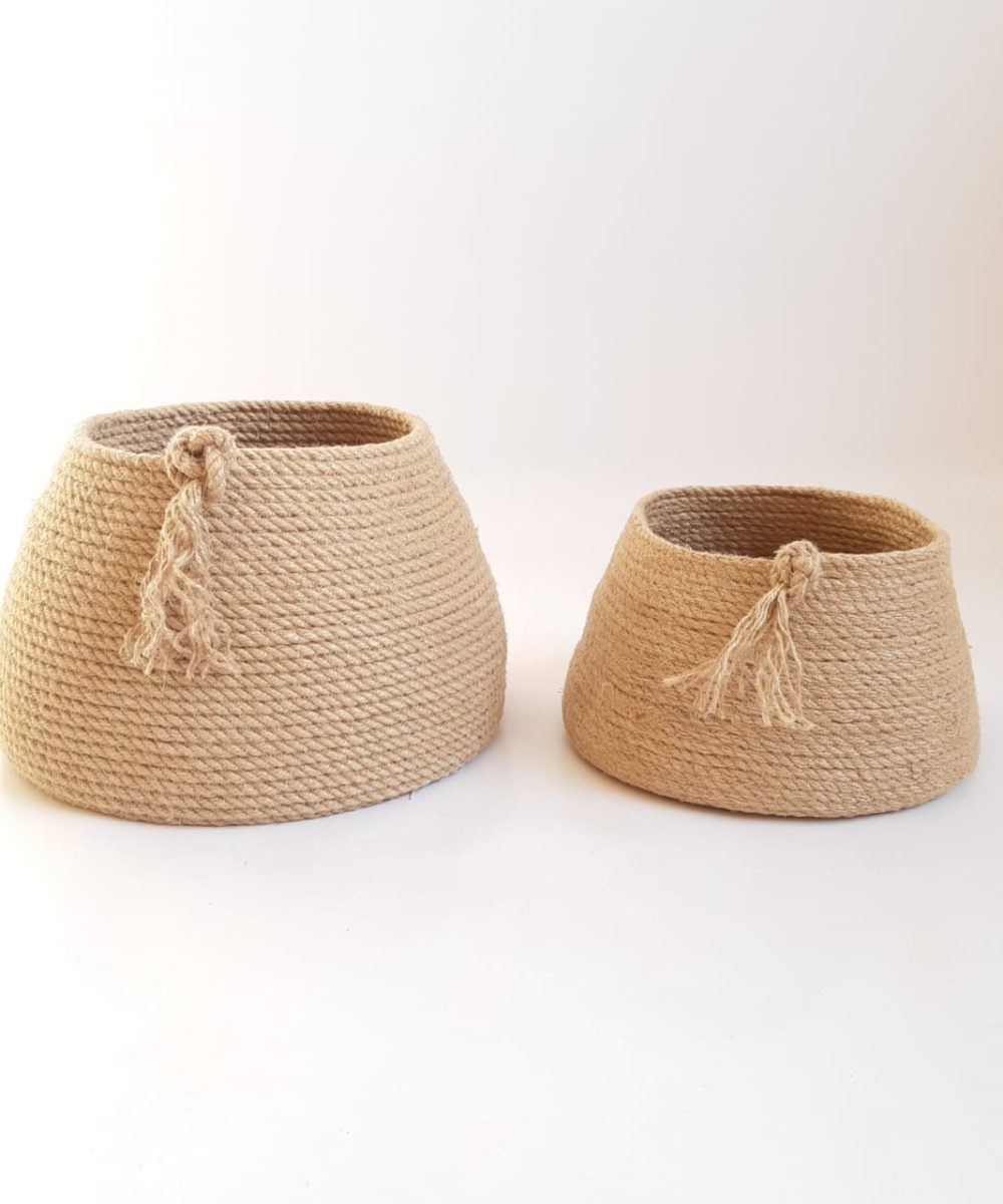 cone jute baskets