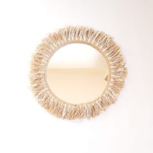 cotton jute mirror